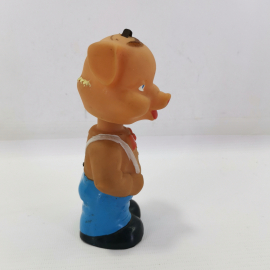 Игрушка детская "Поросенок", резина, с заводным механизмом (работоспособность неизвестна). Картинка 14